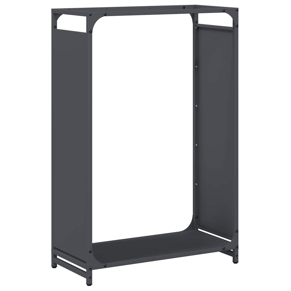 Portalegna Vidaxx 60x28x90 cm in acciaio laminato a freddo antracite