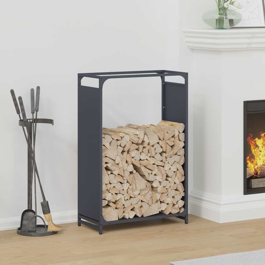 Vidaxl brandhoutrek 60x28x90 cm koudgewalst staal antraciet