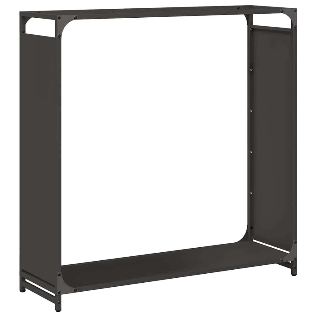 Vidaxl brandhoutrek 90x28x90 cm koudgewalst staal zwart