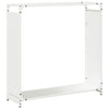 Vidaxx leñero 90x28x90 cm acero laminado en frío blanco