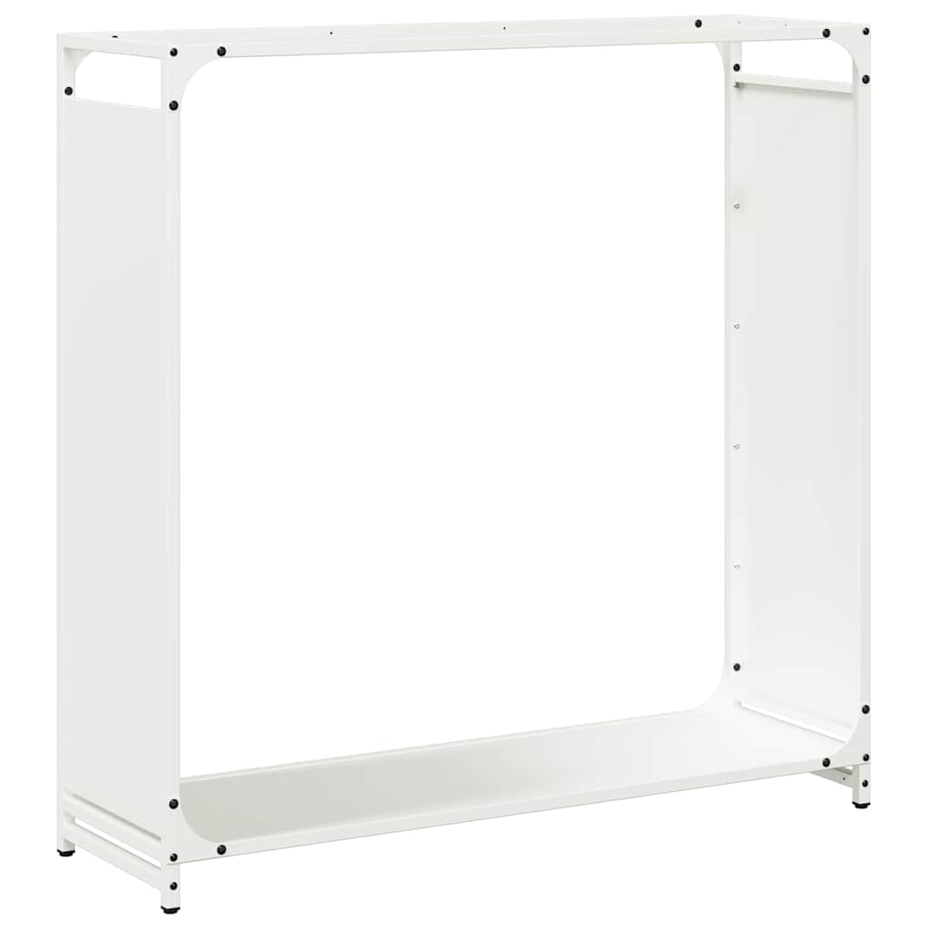 Vidaxl brandhoutrek 90x28x90 cm koudgewalst staal wit