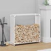 Vidaxl brandhoutrek 90x28x90 cm koudgewalst staal wit