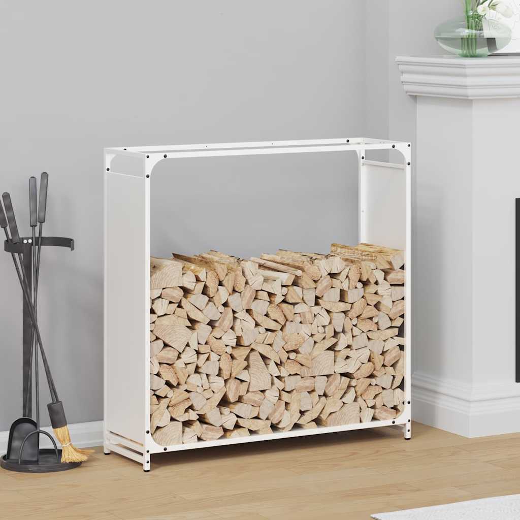 Vidaxl brandhoutrek 90x28x90 cm koudgewalst staal wit