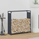 Vidaxl brandhoutrek 90x28x90 cm koudgewalst staal antracietkleurig