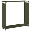 Vidaxl brandhoutrek 90x28x90 cm koudgewalst staal olijfgroen