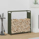 Vidaxl brandhoutrek 90x28x90 cm koudgewalst staal olijfgroen