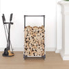 Vidaxl brandhoutrek 40x30x80 cm roestvrij staal