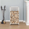 Vidaxl brandhoutrek 40x30x80 cm koudgewalst staal wit