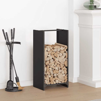 Vidaxx leñero 40x30x80 cm acero laminado en frío negro