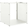 Vidaxl brandhoutrek 40x40x40 cm koudgewalst staal wit
