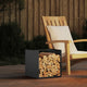 Portalegna Vidaxx 40x40x40 cm in acciaio laminato a freddo antracite