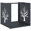 Portalegna Vidaxx 40x40x40 cm in acciaio laminato a freddo antracite