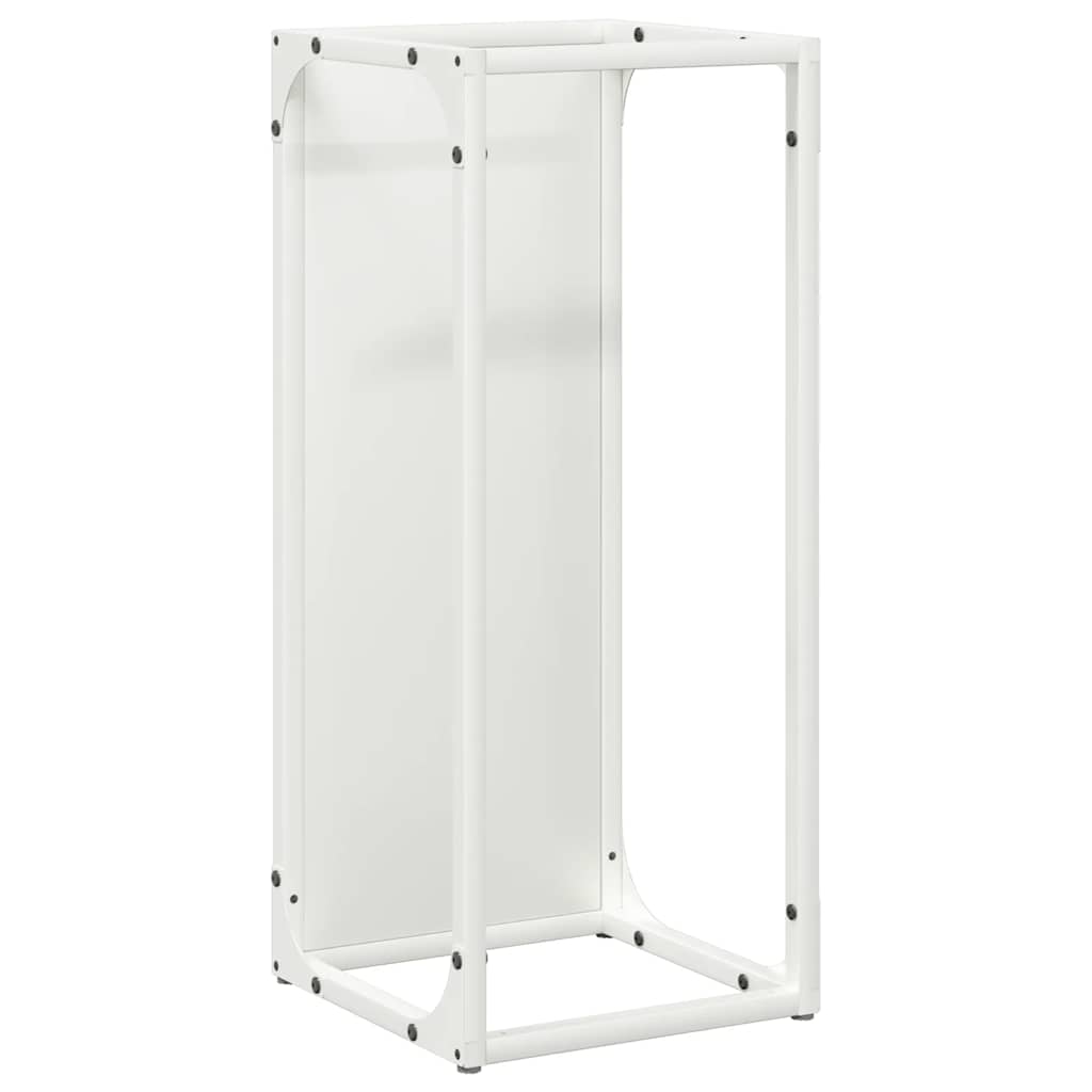 Vidaxl brandhoutrek 25x25x60 cm koudgewalst staal wit