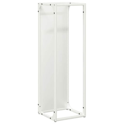 Vidaxx leñero 25x25x80 cm acero laminado en frío blanco