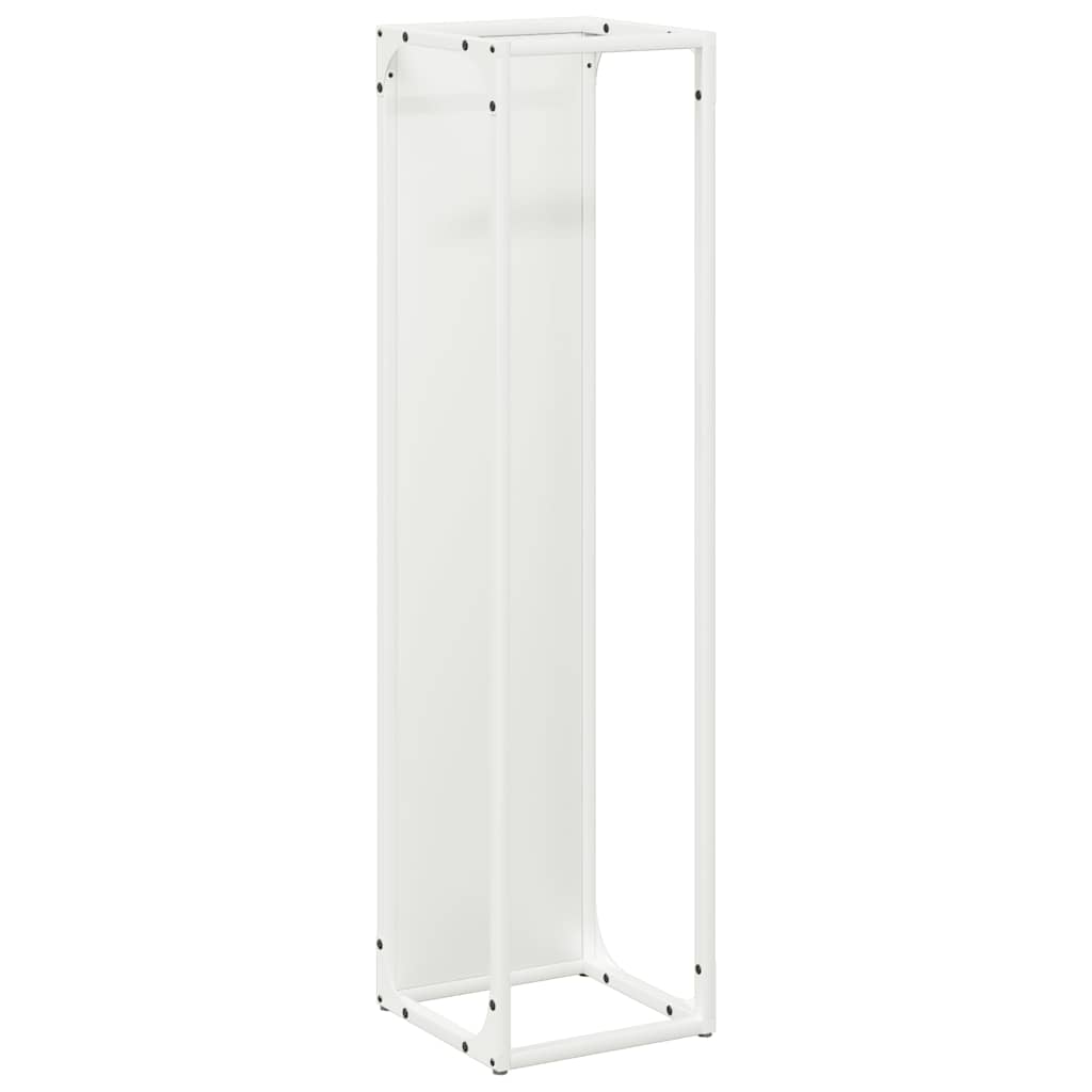 Vidaxl brandhoutrek 25x25x100 cm koudgewalst staal wit
