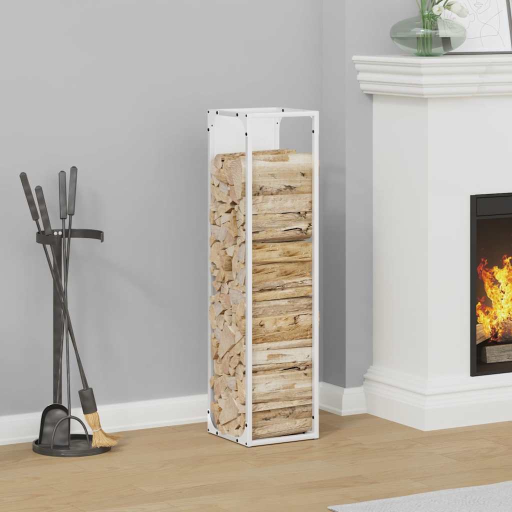 Vidaxl brandhoutrek 25x25x100 cm koudgewalst staal wit
