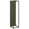 Portalegna Vidaxx 25x25x100 cm in acciaio laminato a freddo verde oliva