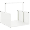 Vidaxl brandhoutrek 40x40x40 cm koudgewalst staal wit