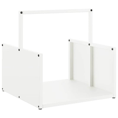Vidaxl brandhoutrek 40x40x40 cm koudgewalst staal wit