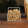 Vidaxl brandhoutrek 40x40x40 cm koudgewalst staal wit