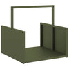 Portalegna Vidaxx 40x40x40 cm in acciaio laminato a freddo verde oliva