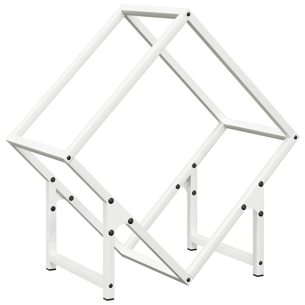 Vidaxl brandhoutrek 50x25x50 cm koudgewalst staal wit