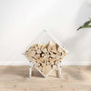 Vidaxl brandhoutrek 50x25x50 cm koudgewalst staal wit