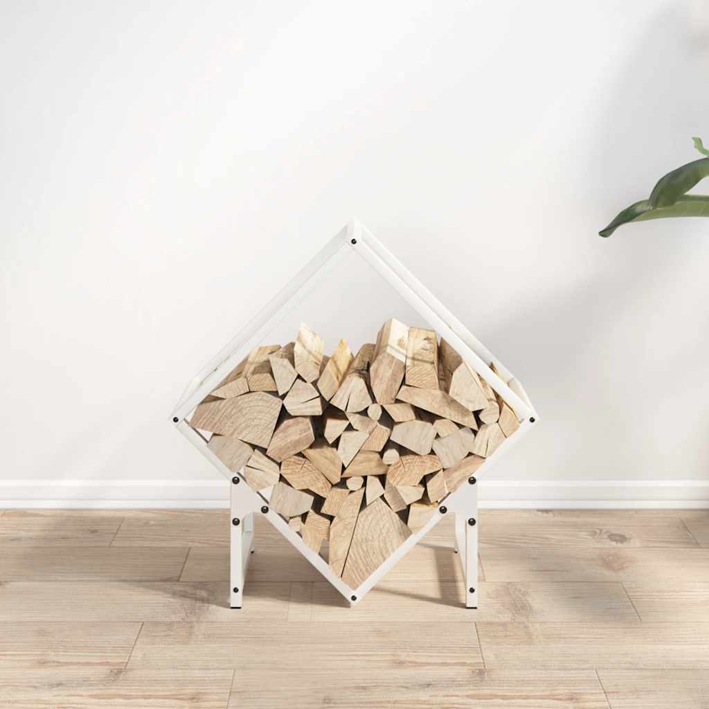 Vidaxl brandhoutrek 50x25x50 cm koudgewalst staal wit