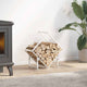 Vidaxl brandhoutrek 50x25x50 cm koudgewalst staal wit