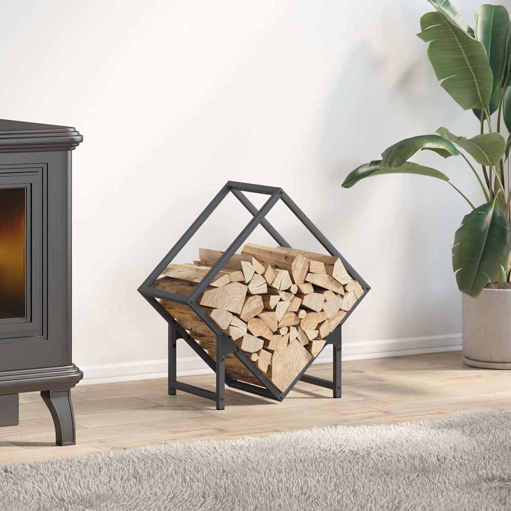 Portalegna VidaXL 50x25x50 cm in acciaio laminato a freddo, antracite