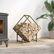 Vidaxl brandhoutrek 60x25x60 cm koudgewalst staal olijfgroen
