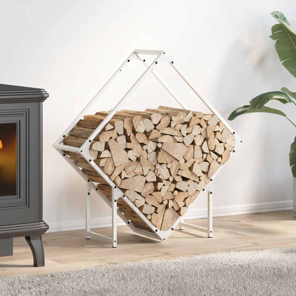 Vidaxl brandhoutrek 80x25x80 cm koudgewalst staal wit