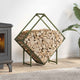 Vidaxl brandhoutrek 80x25x80 cm koudgewalst staal olijfgroen