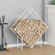 Vidaxl brandhoutrek 100x25x100 cm koudgewalst staal wit