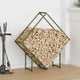 Vidaxl brandhoutrek 100x25x100 cm koudgewalst staal olijfgroen