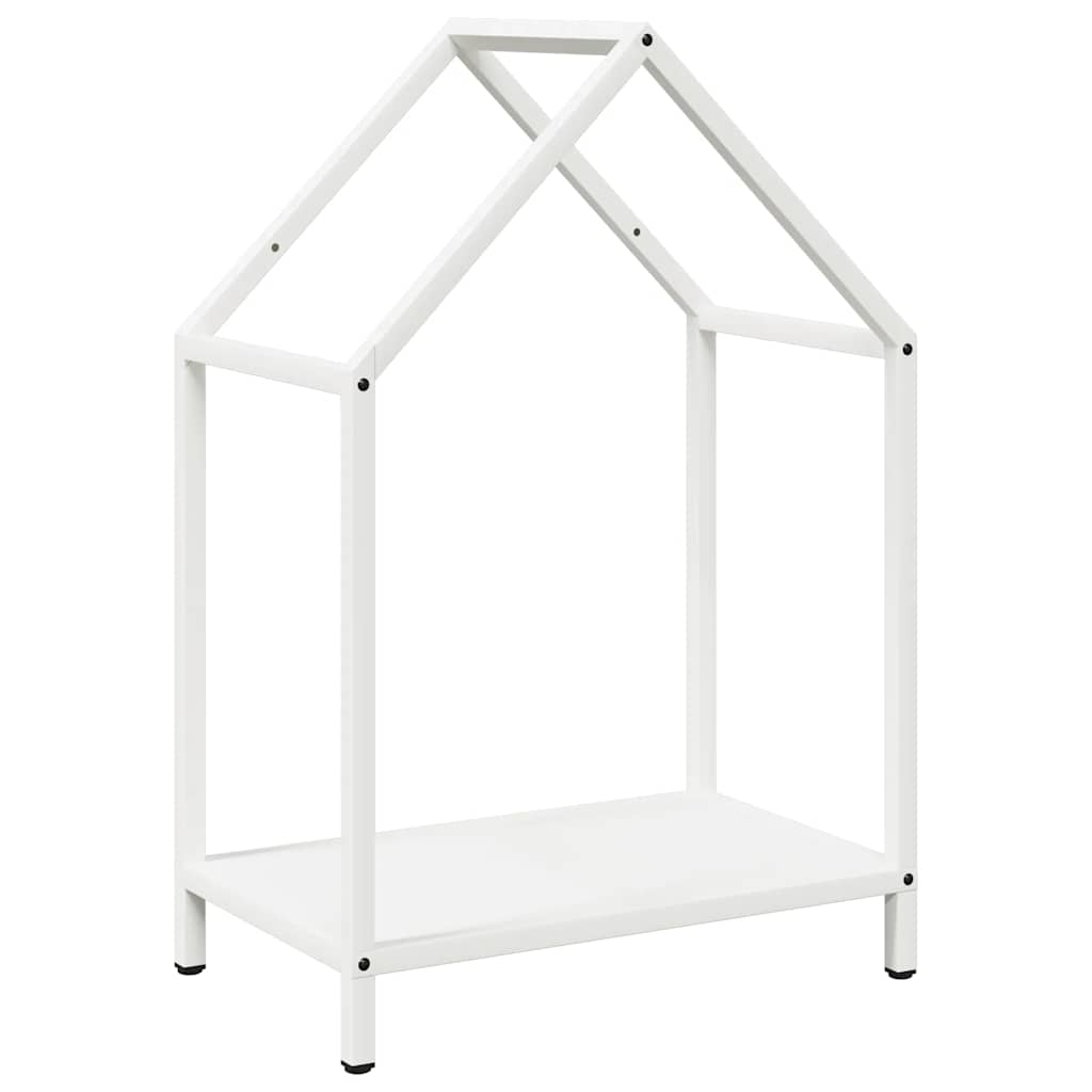 Vidaxx leñero 40x25x60 cm acero laminado en frío blanco