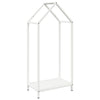 Vidaxl brandhoutrek 40x25x90 cm koudgewalst staal wit