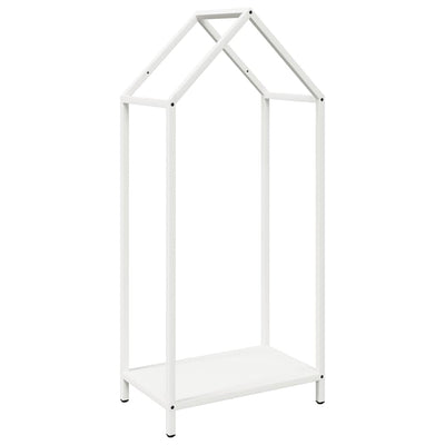 Vidaxx leñero 40x25x90 cm acero laminado en frío blanco