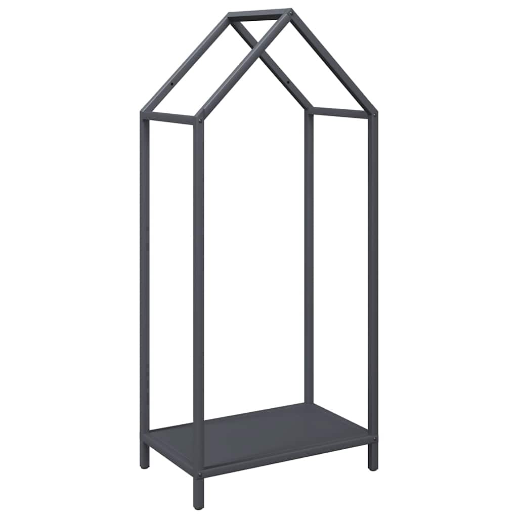 Vidaxl brandhoutrek 40x25x90 cm koudgewalst staal antracietkleurig