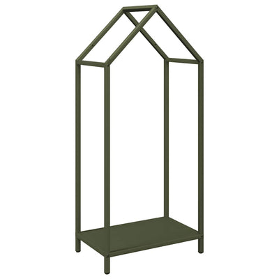 Vidaxx leñero 40x25x90 cm acero laminado en frío verde oliva