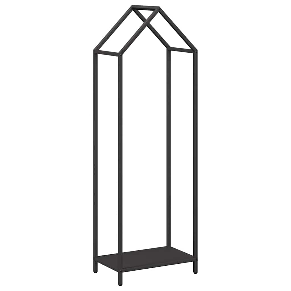 Vidaxl brandhoutrek 40x25x120 cm koudgewalst staal zwart