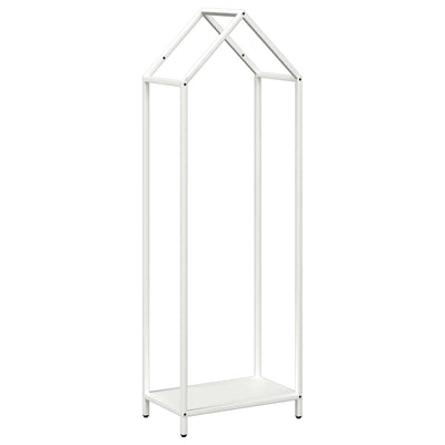 Leñero Vidaxx 40x25x120 cm acero laminado en frío blanco