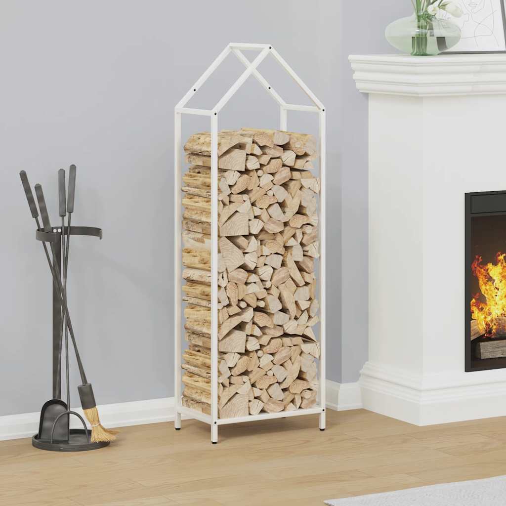 Vidaxl brandhoutrek 40x25x120 cm koudgewalst staal wit