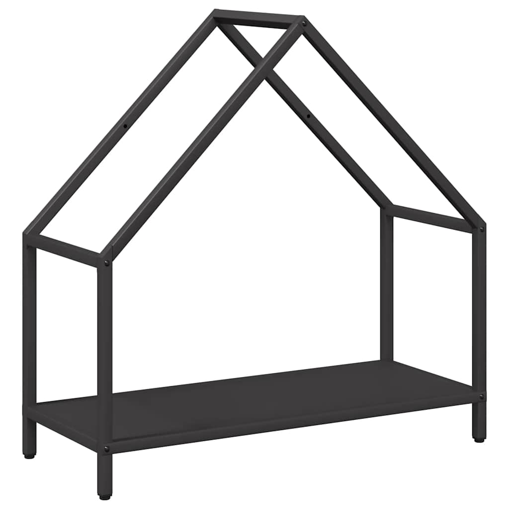 Vidaxl brandhoutrek 60x25x60 cm koudgewalst staal zwart