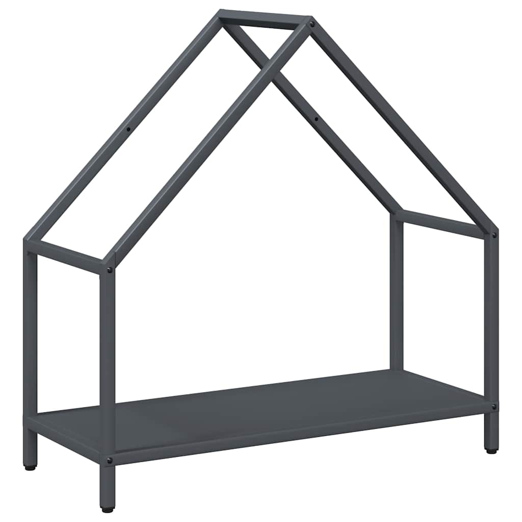 Vidaxl brandhoutrek 60x25x60 cm koudgewalst staal antracietkleurig