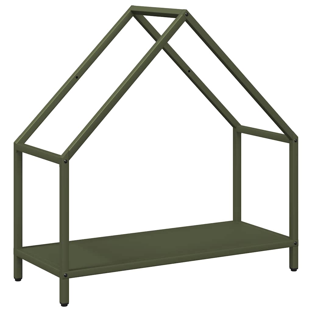 Vidaxx leñero 60x25x60 cm acero laminado en frío verde oliva