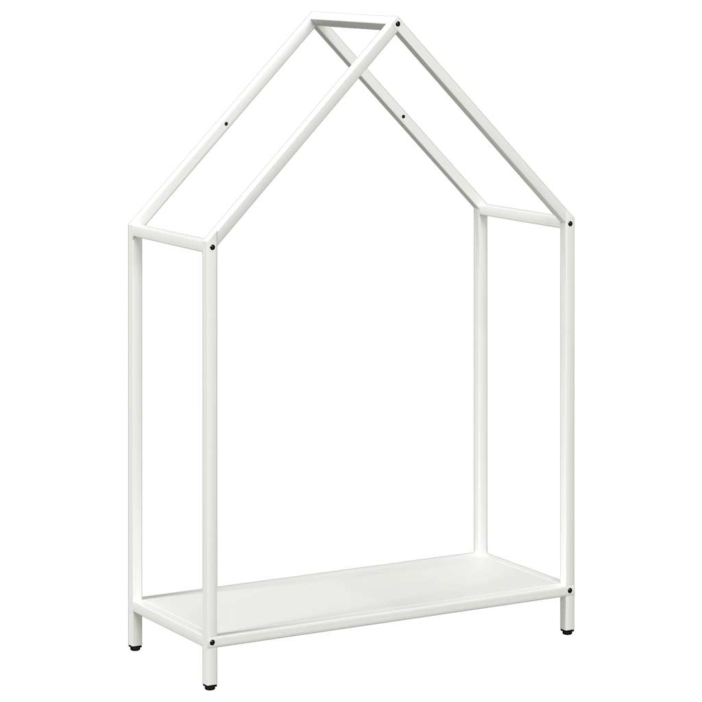 Vidaxl brandhoutrek 60x25x90 cm koudgewalst staal wit