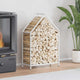 Vidaxl brandhoutrek 60x25x90 cm koudgewalst staal wit