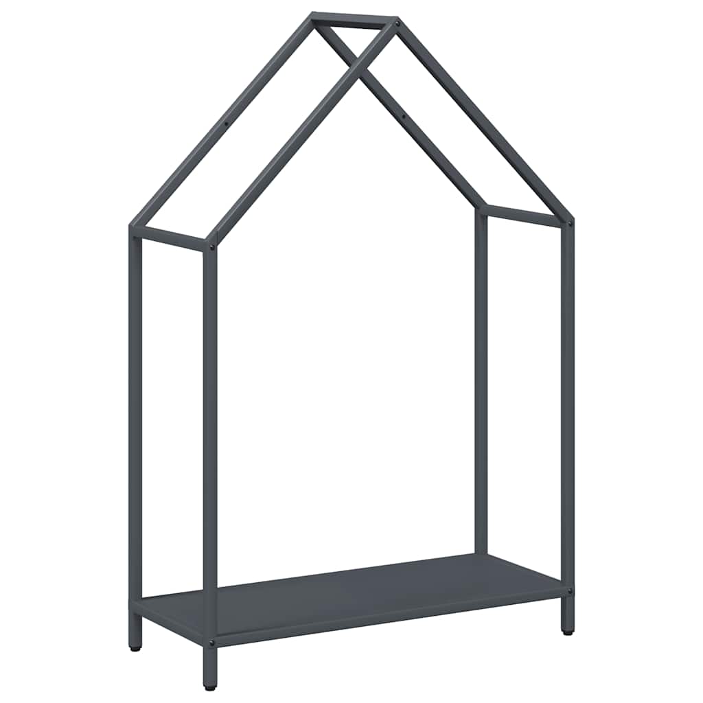 Portalegna VidaXL 60x25x90 cm in acciaio laminato a freddo antracite