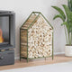 Vidaxl brandhoutrek 60x25x90 cm koudgewalst staal olijfgroen